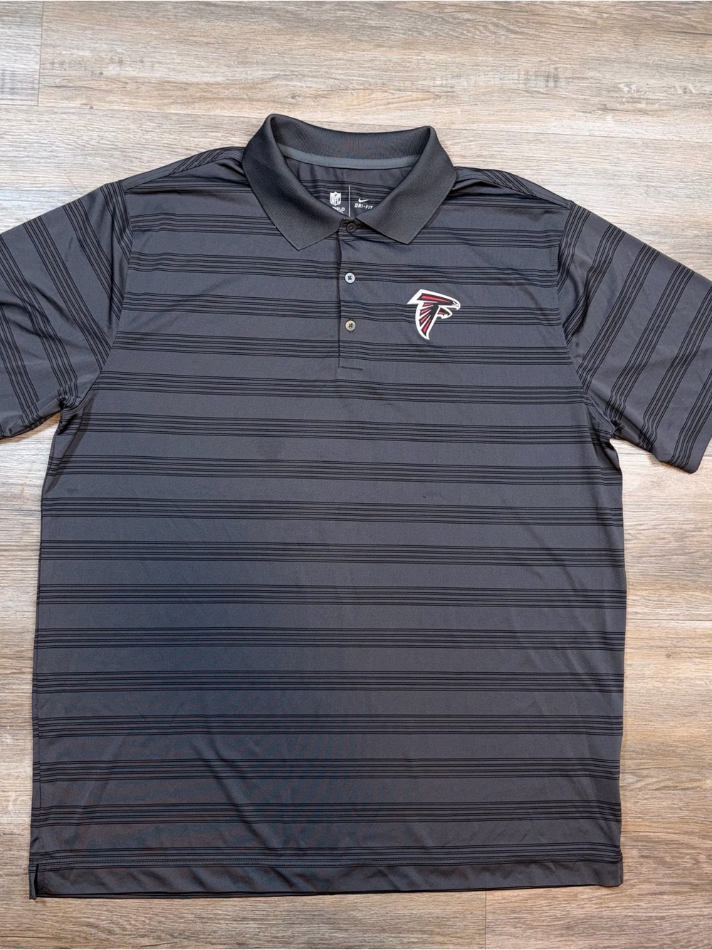 Nike Atlanta Falcons Shirt Mens XL Short Sleeve Polo Dri-FIT Technology NFL